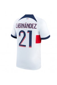 Fotbalové Dres Paris Saint-Germain Lucas Hernandez #21 Venkovní Oblečení 2023-24 Krátký Rukáv